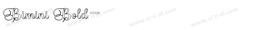 Bimini Bold字体转换